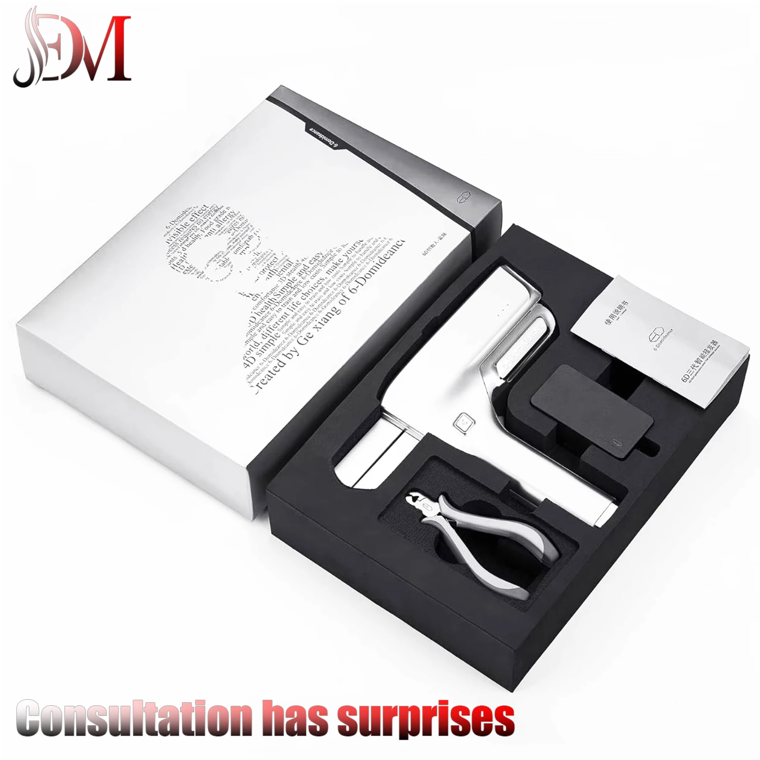Original Manufacturer High Speed 6D - 3v Machine Electric Automatic  Invisible Hair Extension Tool for Professional Hair Salon
