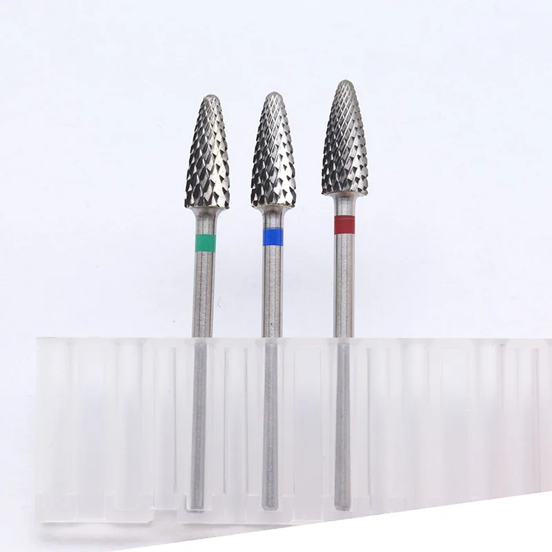 Hot Russia Burs Small Professional Nail Art Electric Drill Machine Manicure Pedicure Accessories Carbide Nail Drill Bit