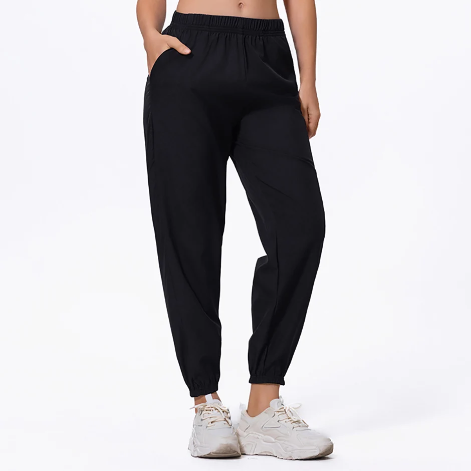 Damenhosen, Frühling und Sommer, schnell trocknende, atmungsaktive Sport-, Lauf- und Freizeithosen, einfarbige Leggings, einfach und vielseitig – Detail 3