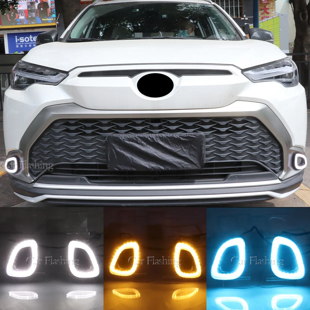 

For Toyota 22 FRONTLANDER daytime running lights, turn signal, daytime running lights, front fog lights modification