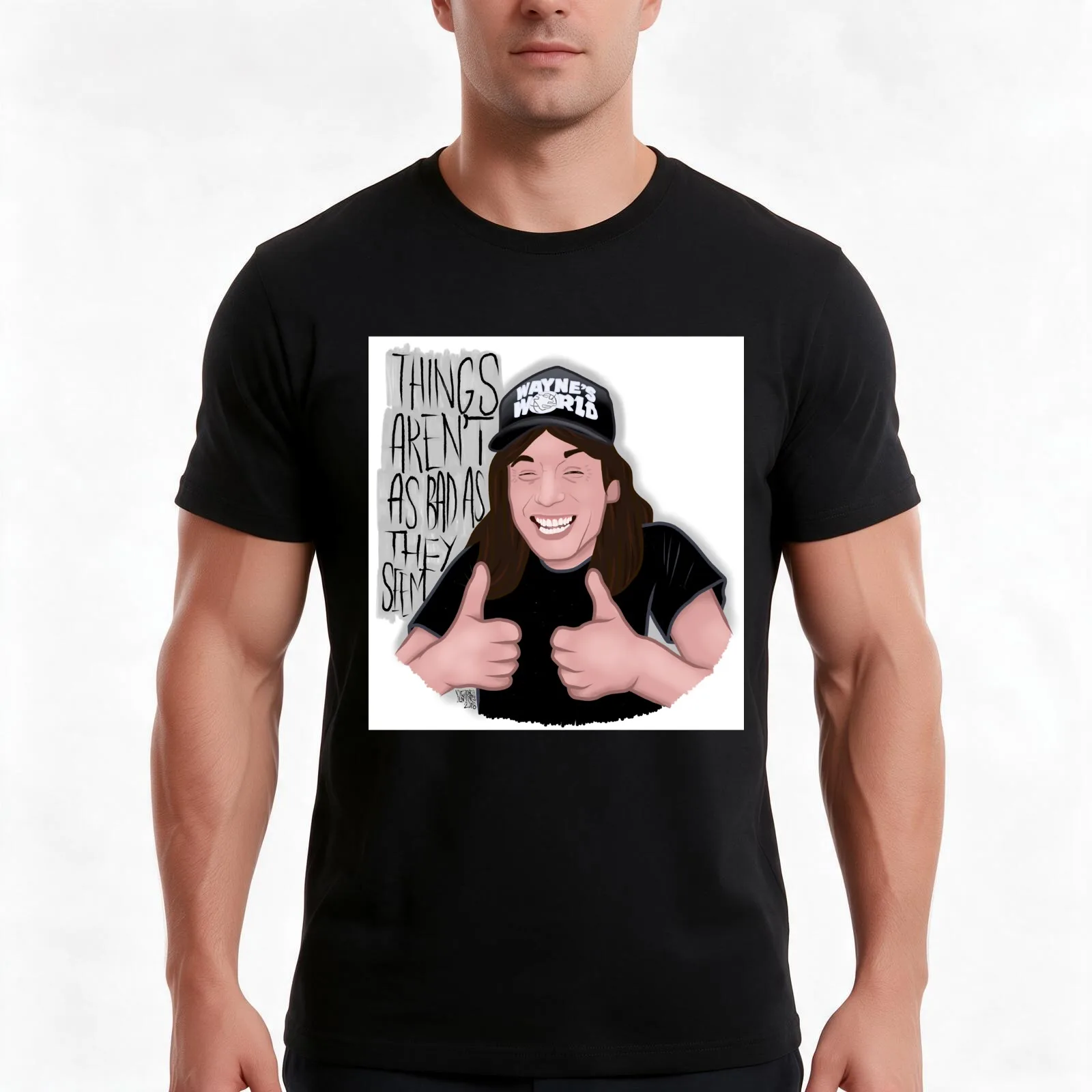 What Everyone Ought To Know About Wayne's World T-Shirt, Summer Casual Cotton Tee, Oversized Streetwear Tops, Unisex Men Women