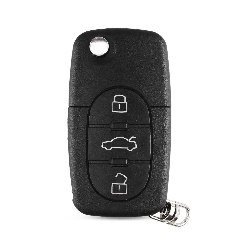 DANDKEY 2/3 pulsanti CR1620 batteria Remote Flip Key Case Shell Cover per Audi TT A4 A6 Quattro 1997-2005 vecchi modelli