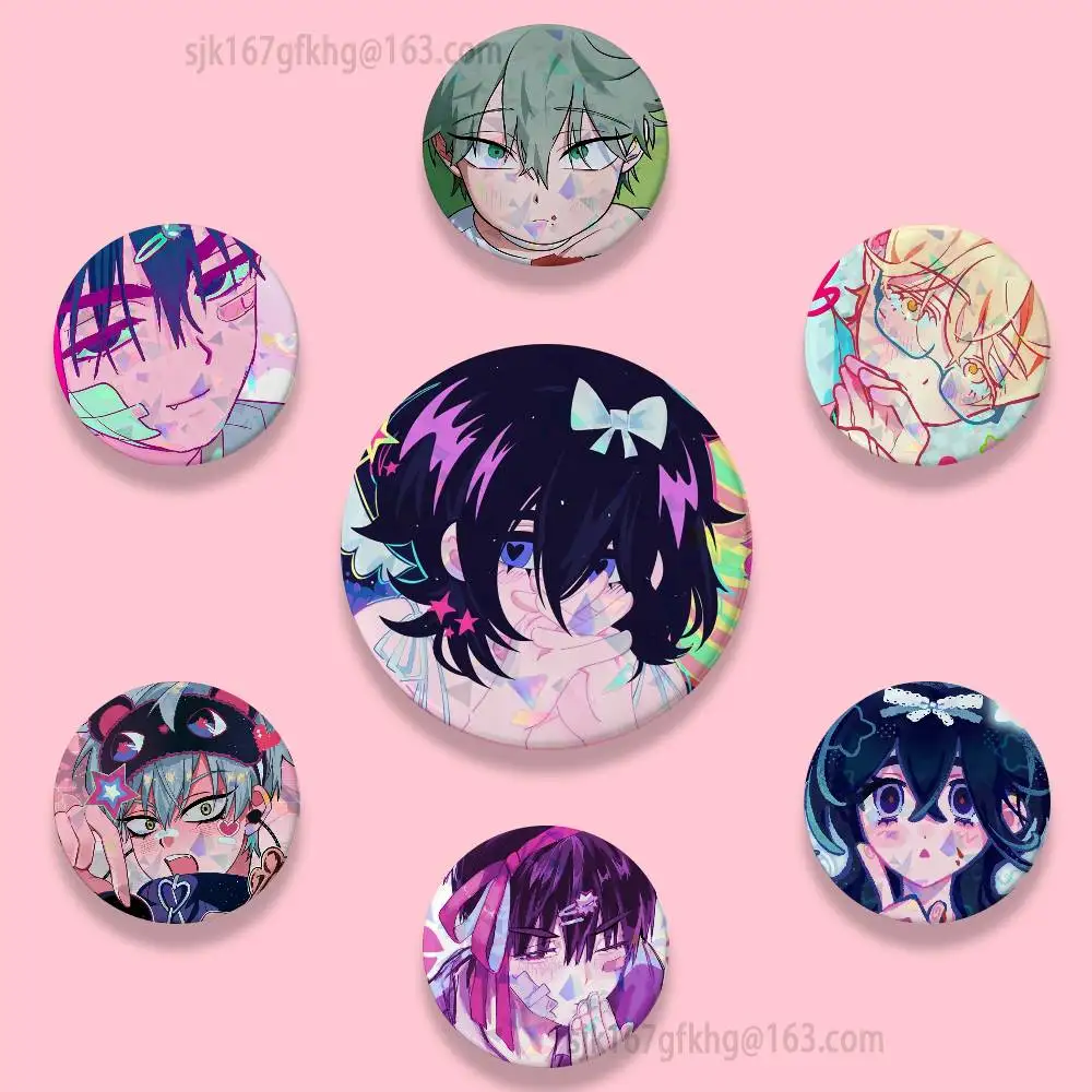 

Anime Alien Stage Pins 58mm Cute Cartoon Badge Handmade Brooches for Backpack Accessories Jewelry Gifts