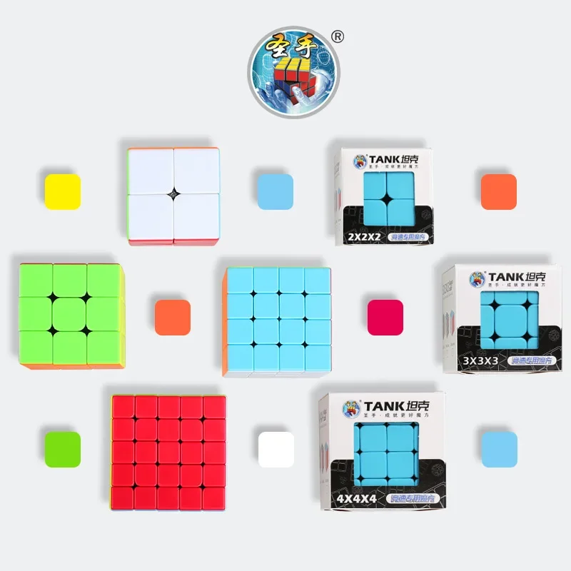 

SengSo 3x3x3 Cube Tank 2345 Cube 2x2 4x4 5x5 Cubes Advanced Cubes Black White Smooth Speed Cubo Детские игрушки Учебные инструменты