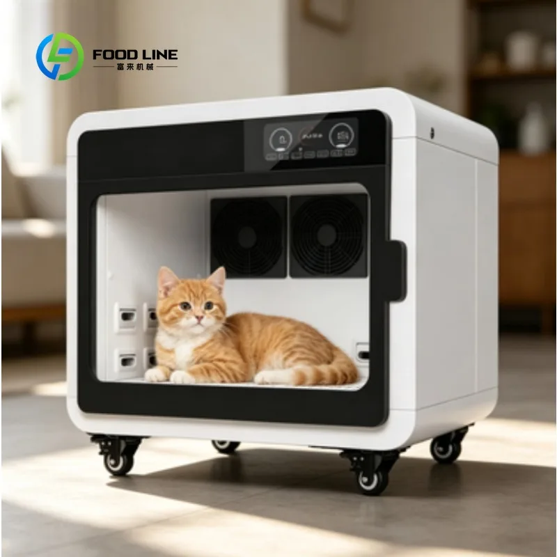 Custom Transparent Window Professional Multi-Pet Dryer Cabinet, Intelligent Pet Grooming Dryer Box for Multiple Dogs Cats, Home
