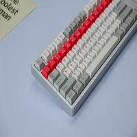 GMK Red Alert Keycaps Set 146 Keys PBT Keyboard Cap Cherry Profile game KeyCap for Mechanical Keyboard