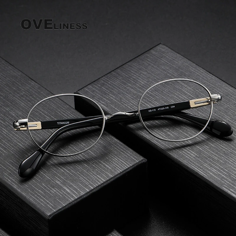 

2023 Acetate Pure Titanium Glasses Frame Men Retro Square Prescription Eyeglasses frames Women Vintage Myopia Optical Eyewear