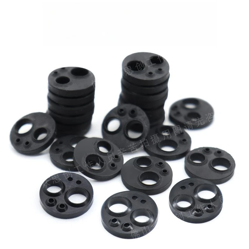 10Pcs Lab High/Low Speed Mobile Phone O-ring Sealing Tail Gasket Round 2/4/6 Hole Sealing Gasket,Elastic Gasket Wear-resistant