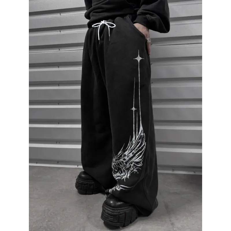 Pantalones Deportivos Casuales con Estampado Gótico para Hombre 2026, Pantalones Multifuncionales para Parejas, Pantalones de Moda Hip Hop, Pantalones Deportivos Cómodos