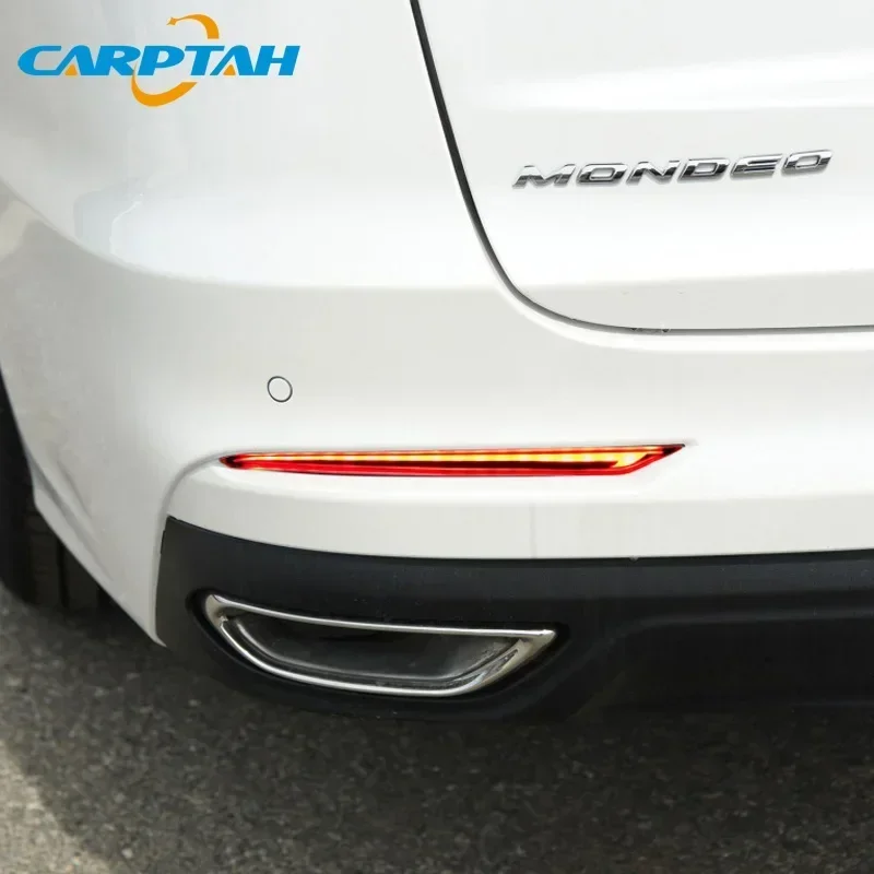 Car LED Rear Bumper Lamps For Ford Mondeo Fusion 2019 2020 Brake Light Turn Signal Backup Reflector Lamp Taillight Car Fog lamp