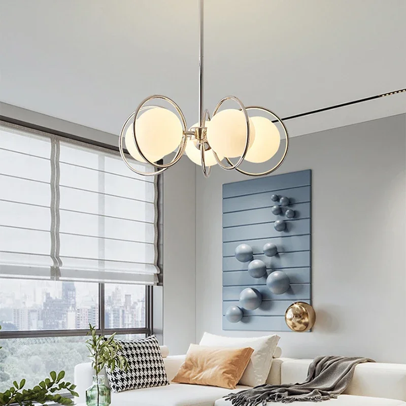 2026 Bauhaus Minimalist High-end LED Ceiling Chandeliers Lamps Design Art Hanging Pendant Lights Home Decor Items Living Room Be