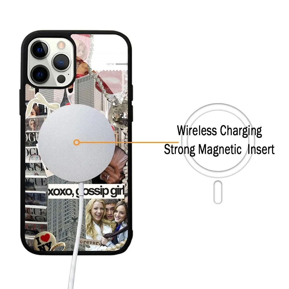 G-Gossips-TV-G-Girl Phone Case For IPhone 15 14 13 Pro Max 11 12 Mini Alex Mirror For Magsafe Wireless Charging Cover