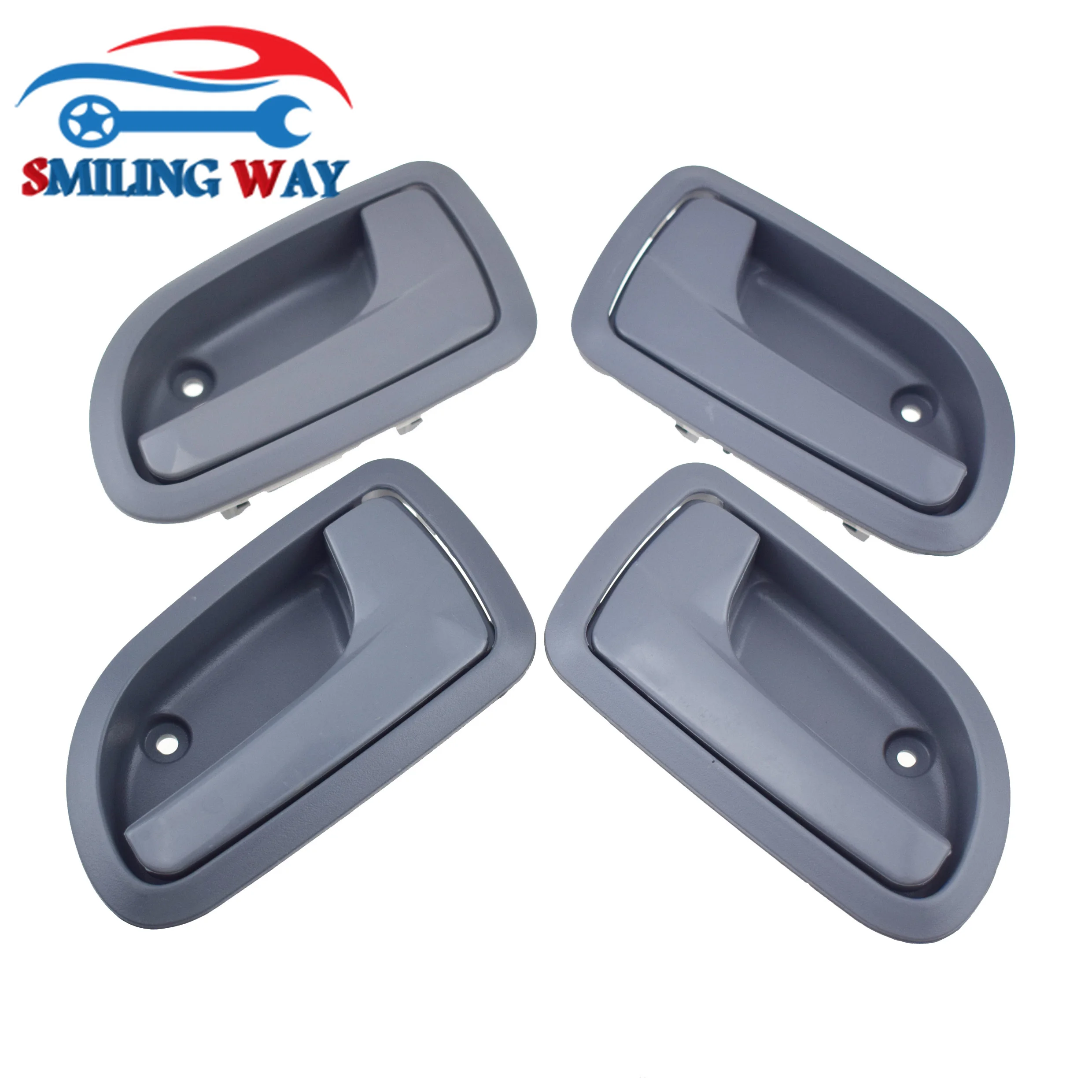 1/2/4 قطعة لكيا بيكانتو صباح 2004-2011 رمادي داخل مقبض الباب الداخلي الأمامي أو الخلفي الأيسر سائق LH أو الركاب الأيمن RH