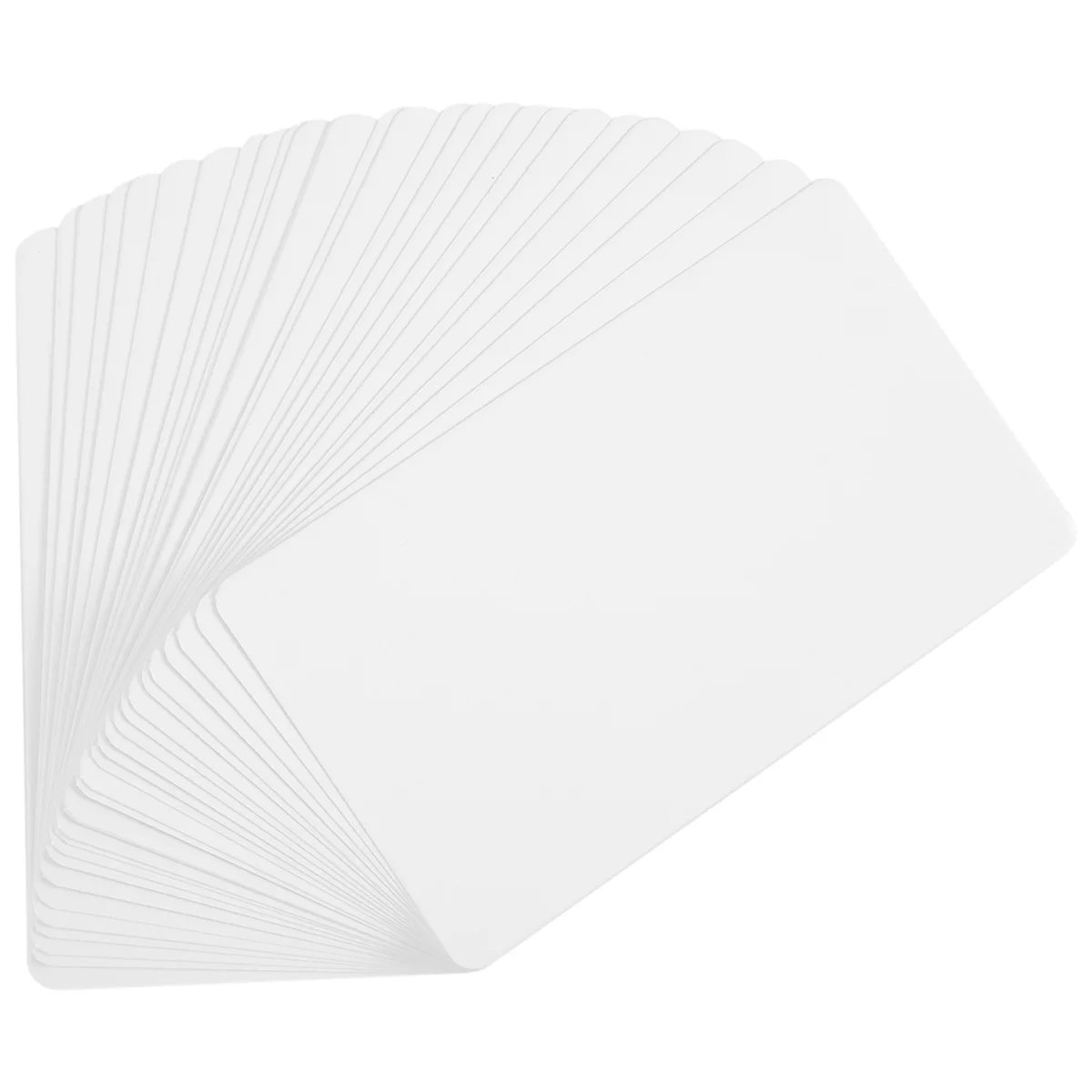 New Blank White Cardboard paper Message Card Business Cards Word Card DIY Tag Gift Card About 100pcs (White)