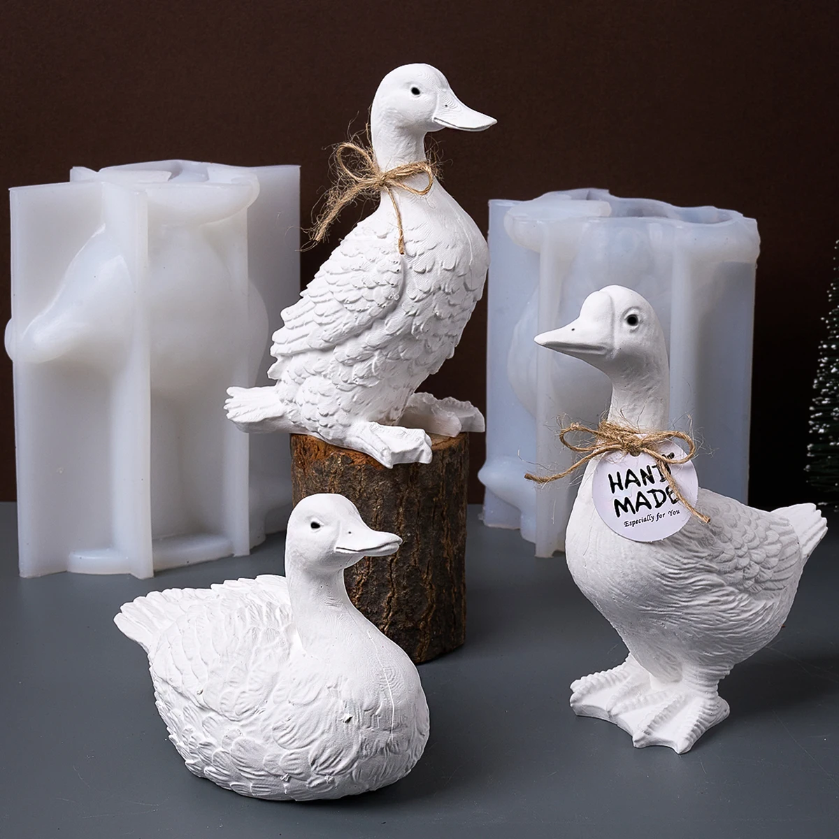 

DIY Cartoon Duck Silicone Mold Cute Duck Animals Scented Candle Plaster Concrete Craft Making Supplies Home Decor Handmade Tools