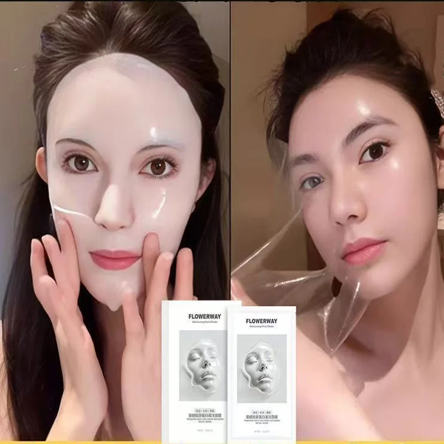 

5 шт./компл., глубокая коллагеновая лифтинговая маска против морщин, коллагеновая маска для лица, ночная глубокая коллагеновая маска для лифтинга, укрепляющего, увлажнения