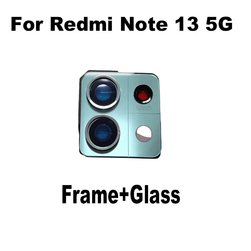 New For Xiaomi Redmi Note 13 5G Back Camera Lens Rear Camera Glass Lens With Frame Replacement