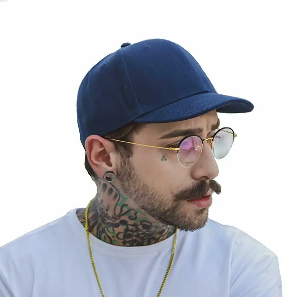 Short Brim 4 Size Fitted Closed Caps Hats New Cycling Bill Plain