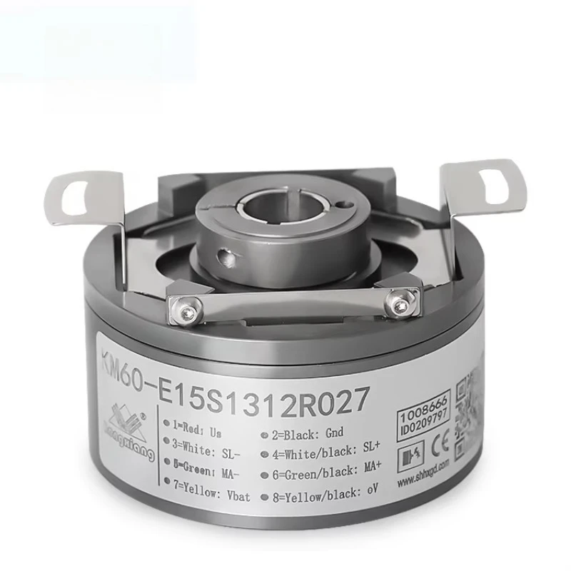 Premium  KM60 Absolute Encoder 6-15mm Hollow Shaft Multiturn 16-32Bit RS-485