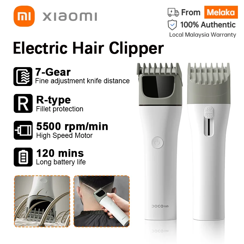 XIaomi Youpin Electric Hair Clipper Cordless Hair Trimmer Ceramic Wear-resistant Blade Household Rechargeable Electric Shaver