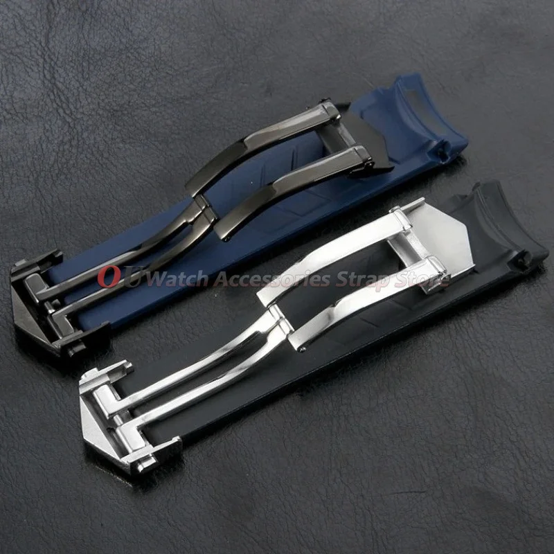 18mm 20mm Stainless Steel Folding Clasp for TAG Heuer Strap Watch Buckle for Leather Silicone Men Watchband Double Button Clasps
