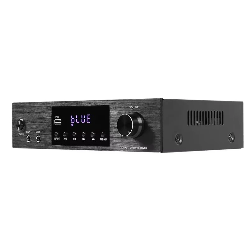 Dual Zone 4 Channel 200W  Stereo Audio  Amplifier  Made in China for Home Theater and Karaoke OEM  Small Order Acceptable