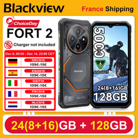 Blackview FORT 2 [No EU Charger] Rugged Smartphone 24(8+16)GB+128GB 5000mAh 18W Android 15  6.56'' HD+ IPS NFC/GPS  Dual SIM