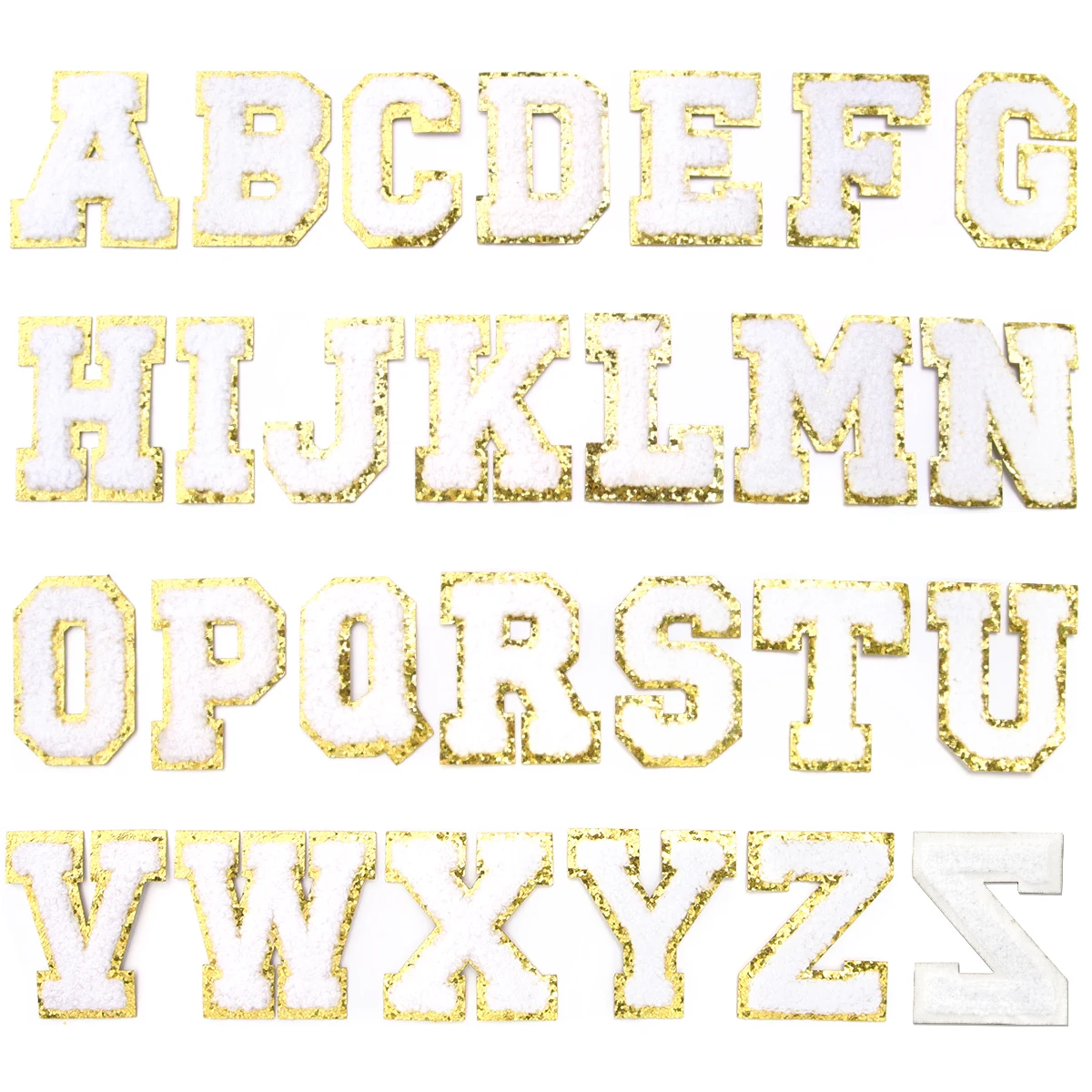 26 Stks/partij Kleur Letter Patches Borduurwerk Alfabet Strijk Patch Stof Voor Tassen Handwerk Kleding Diy Naaien Appliques Benodigdheden