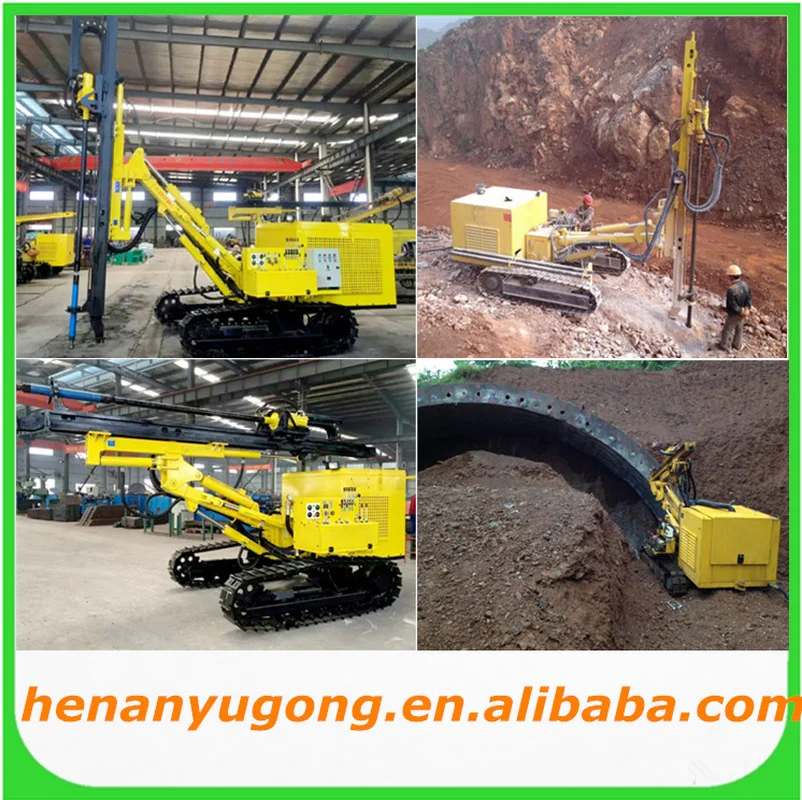 YUGONG Portable Water Well Drilling Rig Down The Hole Hammer Drill Rig Drill Water Pump Rig  Drilling Rig Machine Truck Mounted