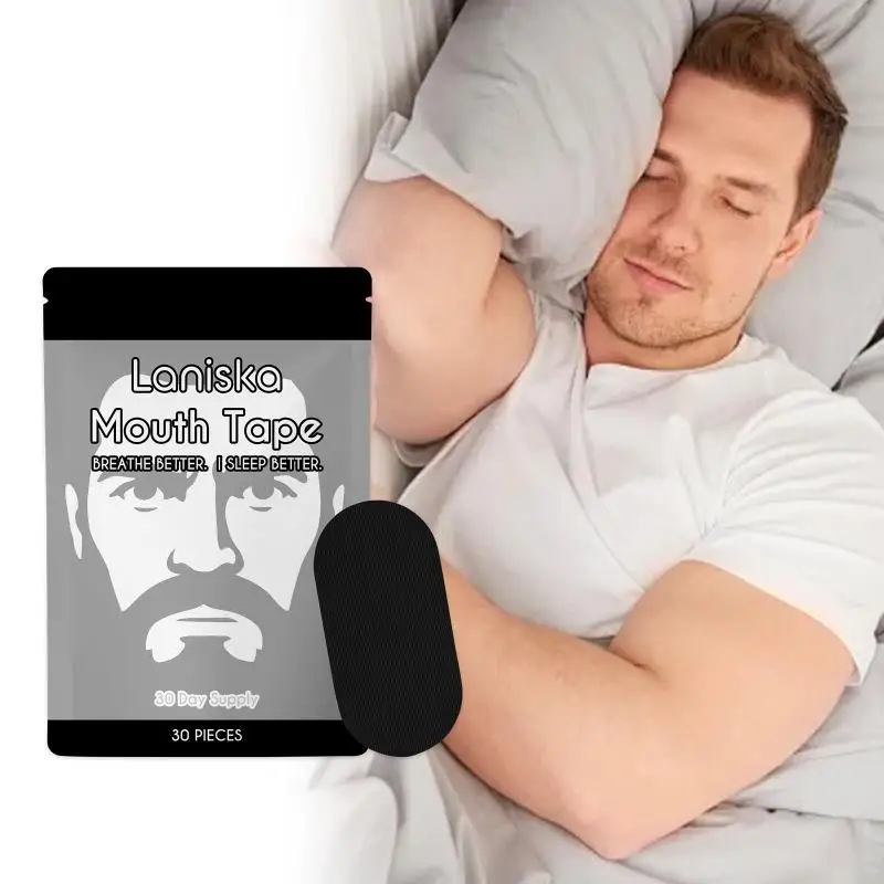 Anti Snoring Sleep Mouth Tape Best Breathing Nasal Strips Improved Sleeping Snoring Relief Preventing Dry Mouth at Night