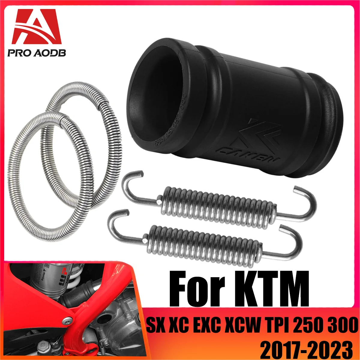 

Motorcycle Exhaust Pipe Rubber Connection Hose Spring For Husqvarna TC TE TEI TX TXI 2017-2023 KTM 250 300 EXC SX XC XCW TPI