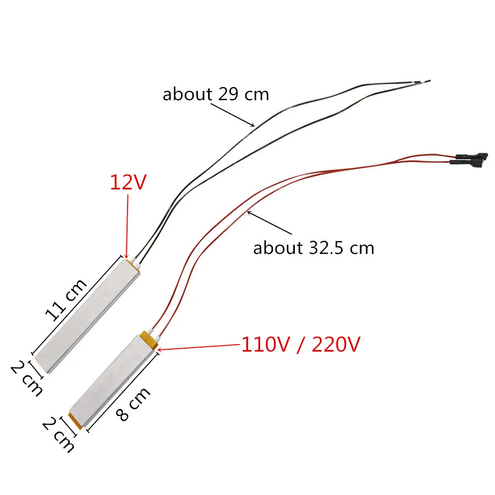 1Pc 220V/110V/12V Insulated PTC Ceramic Air Heater Egg Incubator Heating Incubation Equipment Warm Tool Replacement Parts