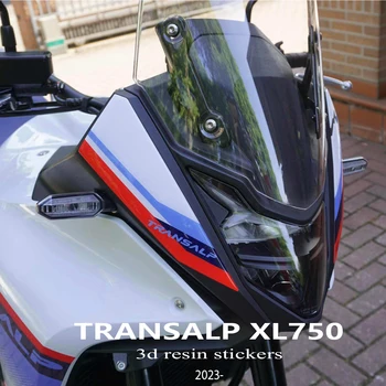 XL750 Zubehör Scheinwerferschutz 3D Epoxidharz Aufkleber Kit für Honda Transalp XL 750 TRANSALP 750 2023-