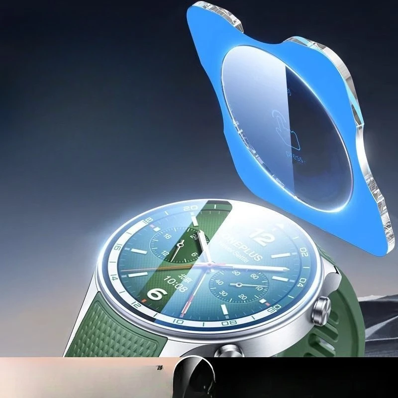 Clera Tempered Glass For Oneplus Watch 2 1+Watch2 Screen Protector Protective Glass Film With Locator Installation