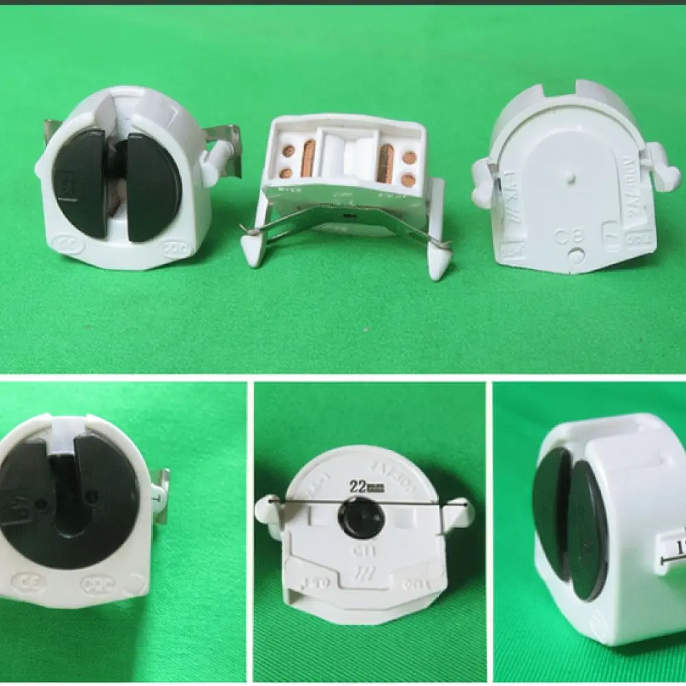 Fluorescent Light Holder T5 T8 G13 Socket Connector For LED Tube Replacement Base Fixture Repair Installation Fitting