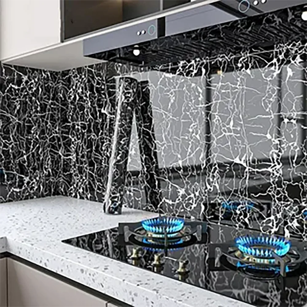 

Decorative waterproof moisture-proof oil resistant self-adhesive wallpaper ceramic tile wall sticker 40cm marble countertop