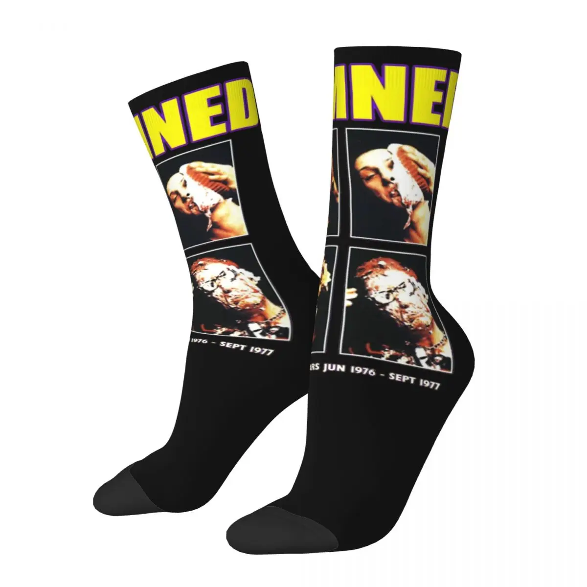 Damned Albums Band Tour Music Socks for Women Men Merchandise Spring Autumn Winter Warm Long Socks Breathable