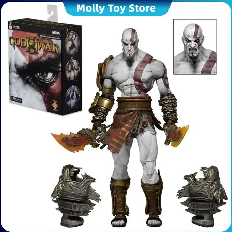 Action Figure God Of War Ghost Of Sparta Kratos In Ares Armor W Blades Action Figure Collectible Model Toys Doll Gift Boxed