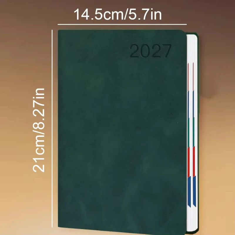 2027 Daily Planner Calendar Diary, 320 Pages Composition Notebooks with 365 Days Self-Discipline Checklist, Weekend Combined