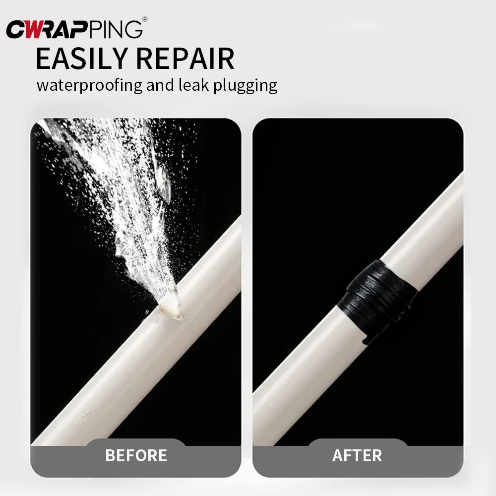 

Универсальная самоклеящаяся силиконовая лента, водонепроницаемая, устойчивая к высоким температурам, изоляция для ремонта утечек, инструменты для ремонта автомобилей на колесах