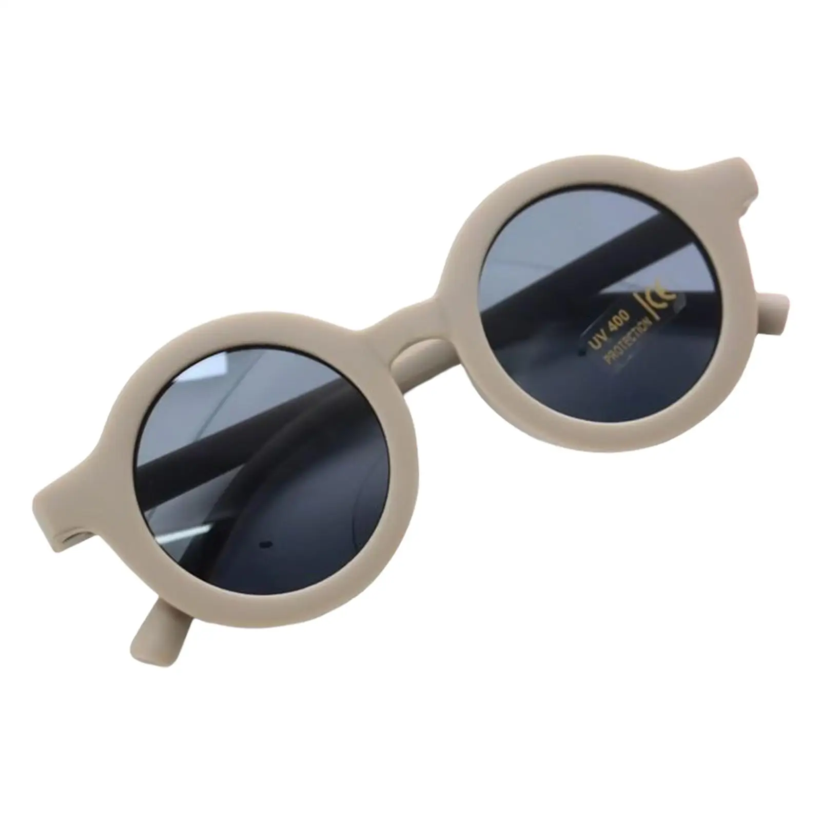 Cute Kids Sunglasses Round Shape Classic PC Resin Frame Glasses for Beach Toddler Boys Girls Summer Outdoor Wear