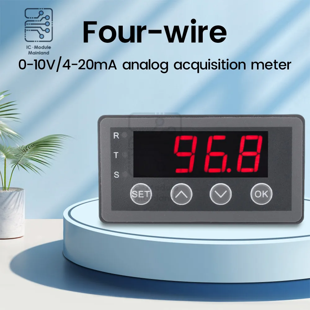 0-10V 0-20mA 2-10V 4-20mA 4-Wire Analog Input (Reception) Display Meter Value Display of Output Sensor