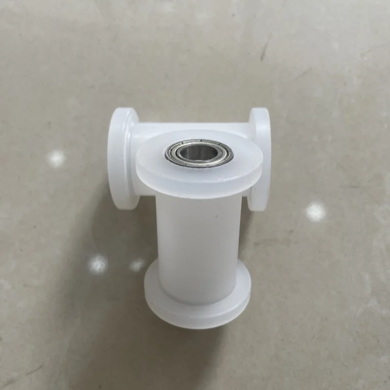 1Pc  nylon double bearing H-groove silent mechanical equipment square rail pulley door and window sliding door plastic roller