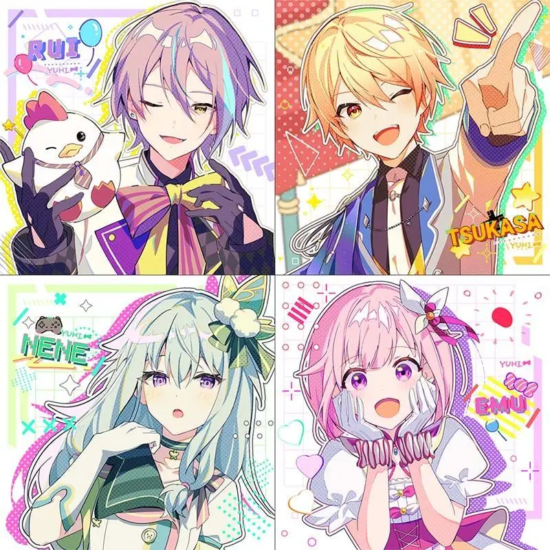 شارة بروش أنيمي تأثيري ، مشروع Sekai ، Kamishiro ، Otori ، Emu ، حقيبة ظهر ، ملابس ، إكسسوارات ، بطاقات مربعة ، إشارة مرجعية