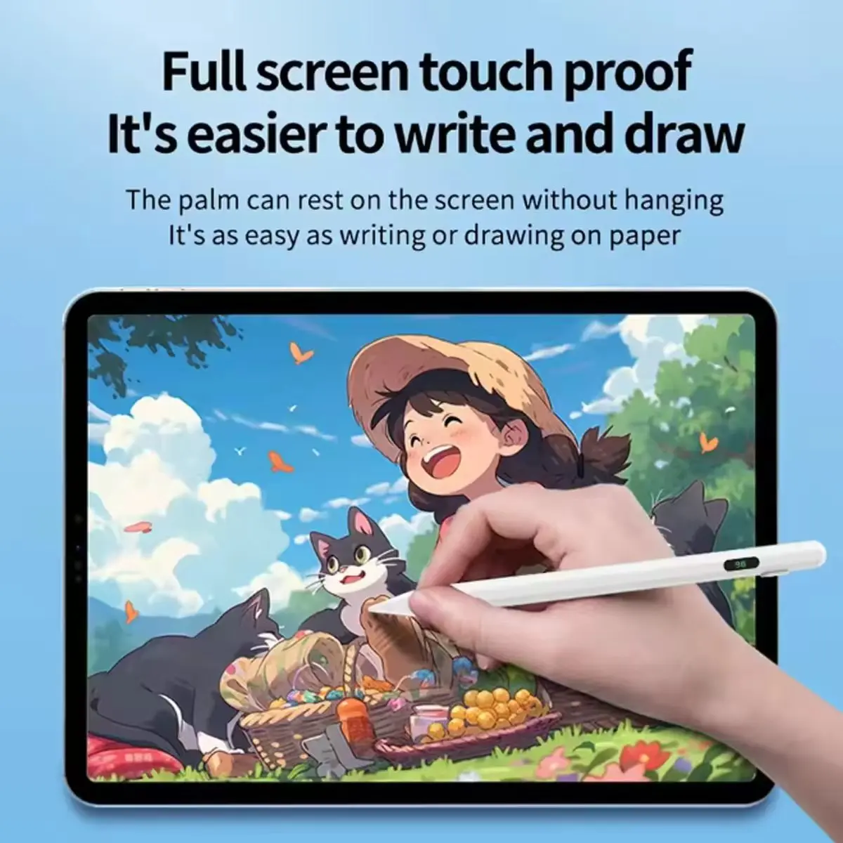 

Стилус для iPad 2018-2025, для Apple iPad Mini, iPad Pro11/12,9/13 дюймов, iPad Air11/13 дюймов, iPad Air, iPad 6 ~ 11th iPad Pencil