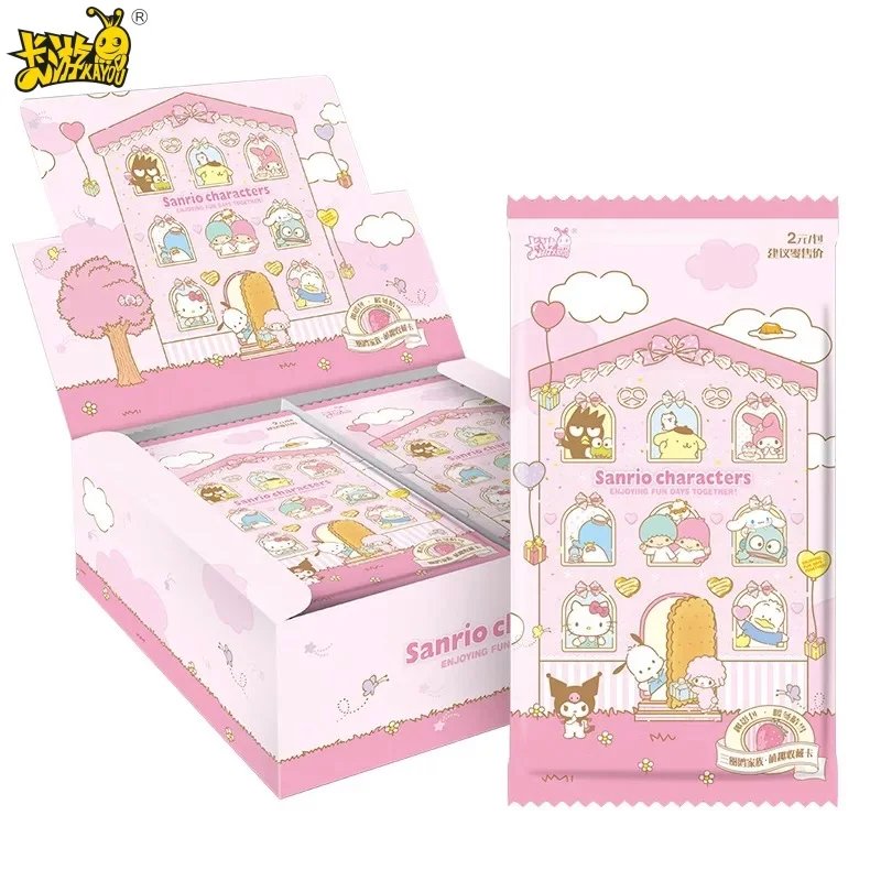 

Kayou натуральная семейная милая коллекционная карта Sanrio Dream, теплые зимние прозрачные снежные карты, периферийные детские игрушки, подарок на день рождения