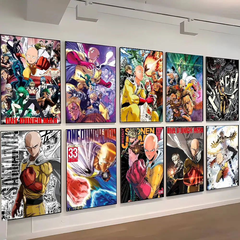 Anime O-One-Punch M-Man HD Poster Poster Painting Wall Art Mural For Living Room Home Decor And Gifts