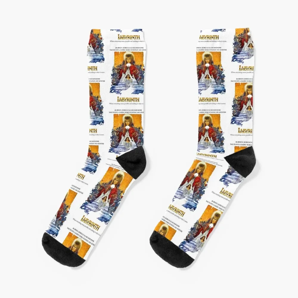 

Labyrinth Goblin King Socks hiphop professional running man cotton Designer Man Socks Women's