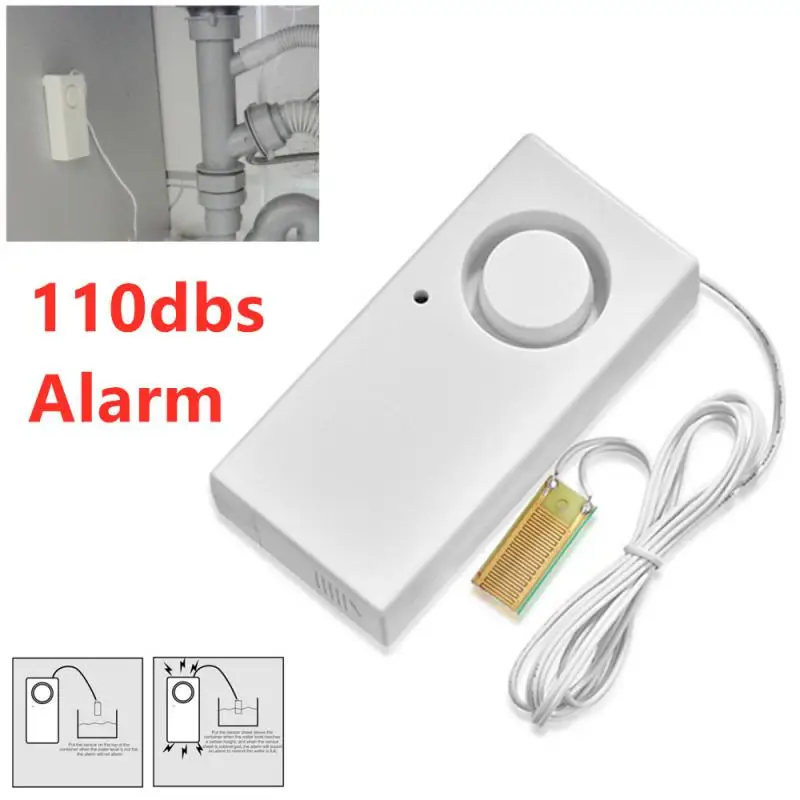 Smart Water Leakage Alarm 110dbs Detector Independent Water Leak Sensor Detection Flood Alert Overflow Security Alarm System