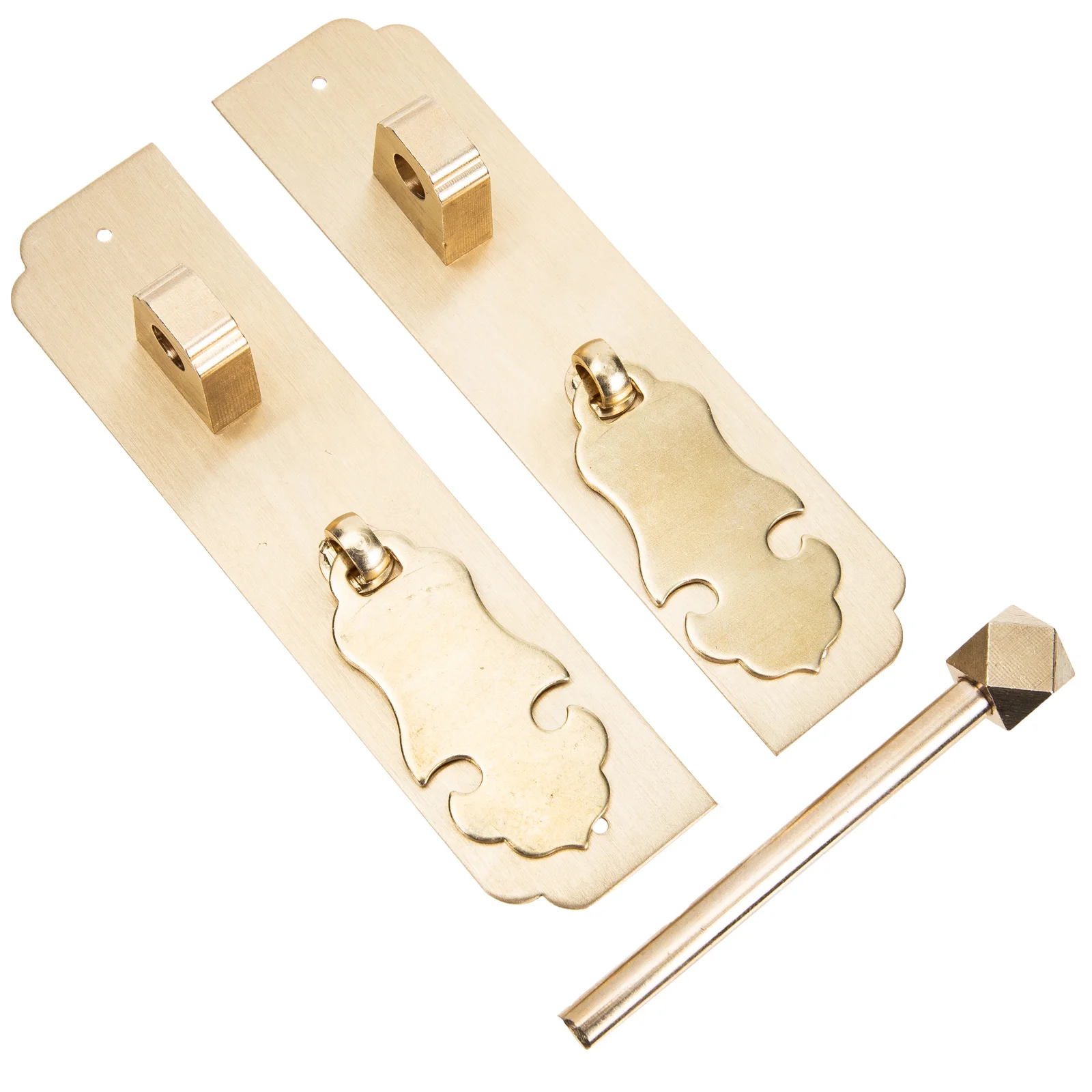 

Door Handles Copper Material Smooth No Burrs Easy Install For Wardrobe Closet Drawer Furniture Pulls